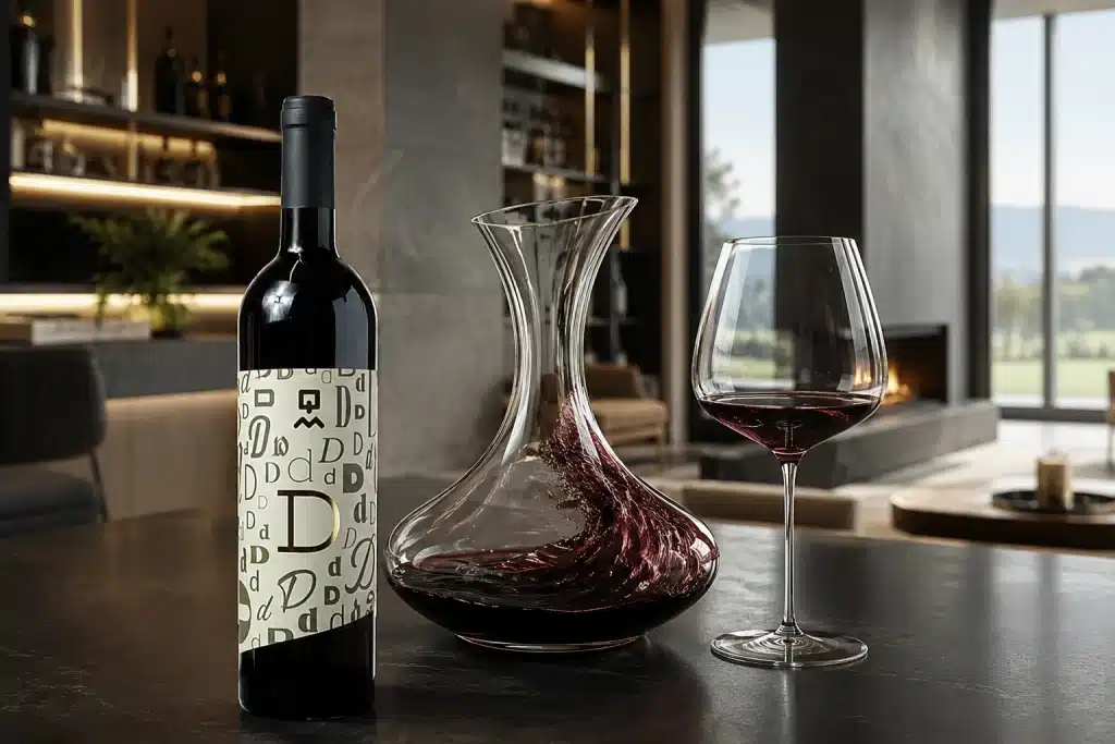 decantare il vino
